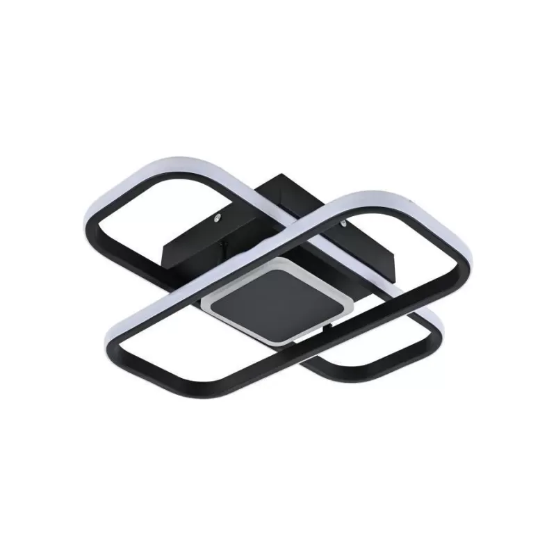 Lustra LED cu telecomanda ANICA 120W, 2 Elemente, lumina Rece/Calda/Neutra, Dimabila, Alb