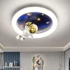 Lustra LED ASTRONAUT 51W, lumina Rece/Calda/Neutra, Alb Albastru