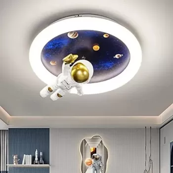 Lustra LED ASTRONAUT 51W, lumina Rece/Calda/Neutra, Alb Albastru