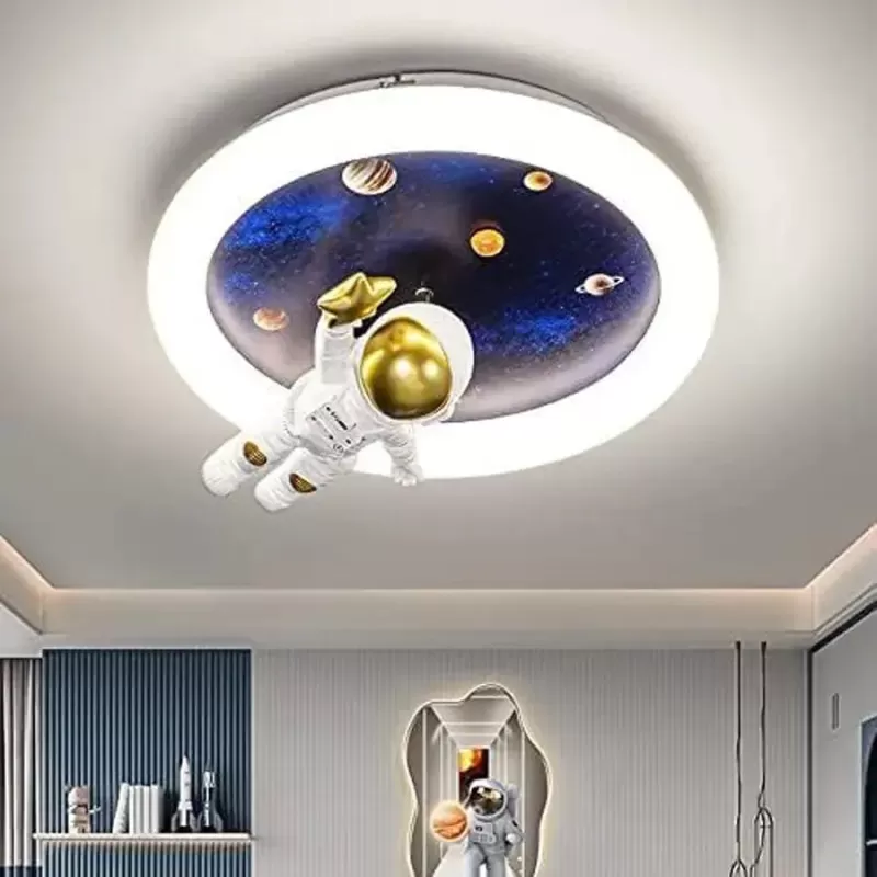 Lustra LED ASTRONAUT 51W, lumina Rece/Calda/Neutra, Alb Albastru