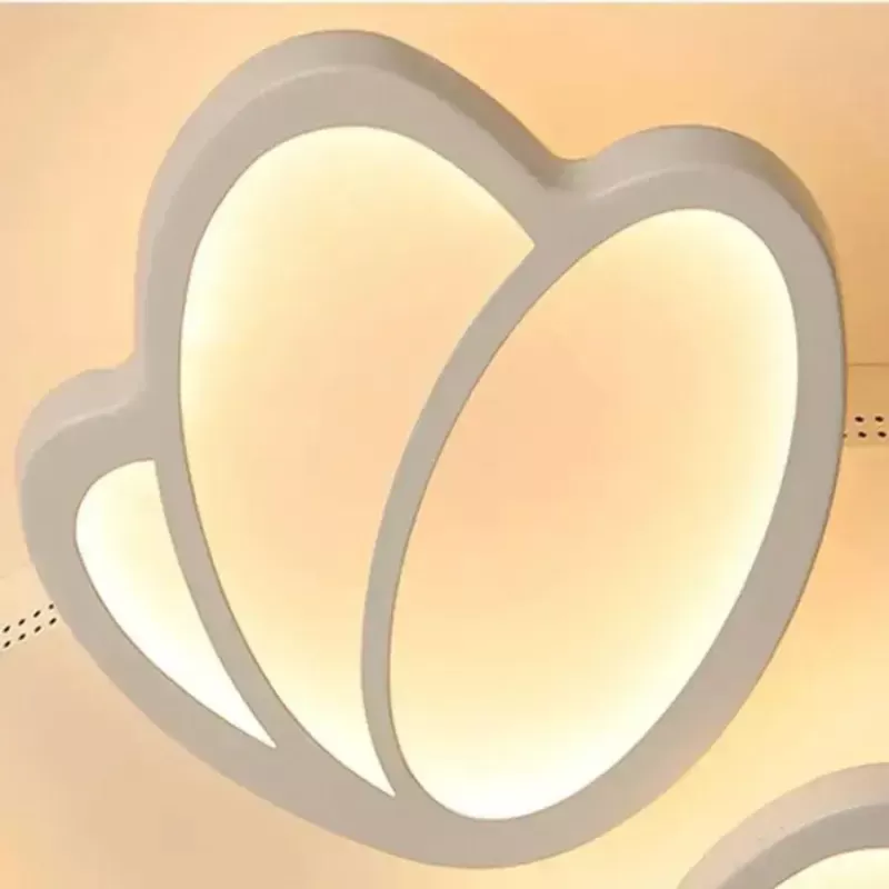 Lustra LED cu telecomanda TULIP 47W, 3 Petale, lumina Rece/Calda/Neutra, Dimabila, Alb