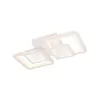 Lustra LED cu telecomanda BALANS 48W, 2 Patrate, lumina Rece/Calda/Neutra, Dimabila, Alb