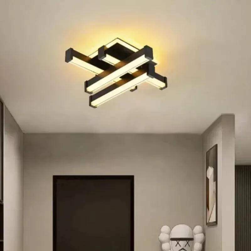 Lustra LED CADE 54W, 4 Elemente, Liniara, lumina Rece/Calda/Neutra, Negru