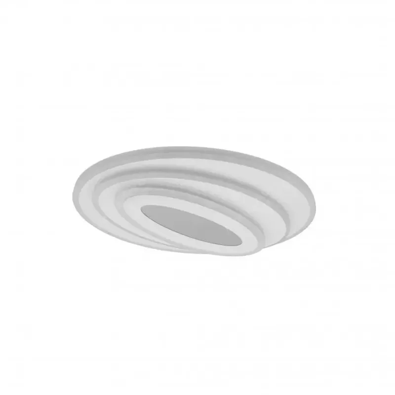 Lustra LED NEXA 3D 36W, Ovala, lumina Rece/Calda/Neutra , Alb