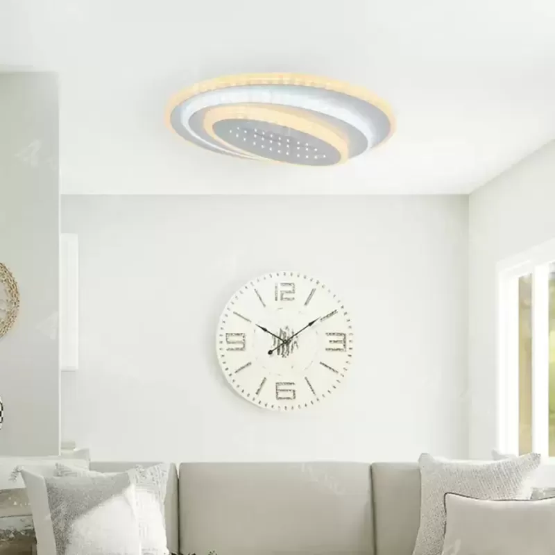 Lustra LED NEXA 3D 36W, Ovala, lumina Rece/Calda/Neutra , Alb