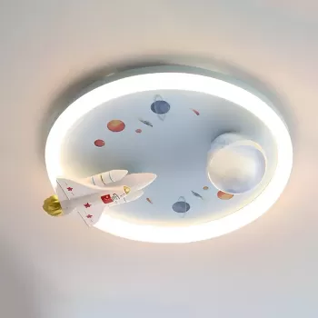 Lustra LED CONSTELATION 52W, Diametru 49cm, lumina Rece/Calda/Neutra, Alb Albastru