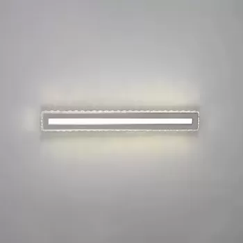 Lustra LED cu cristal PIERCE 35W, Liniara, lumina Rece/Calda/Neutra, Argintiu