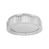 Lustra LED cu telecomanda si cristal MADOX 80W, lumina Rece/Calda/Neutra, Dimabila, Argintiu