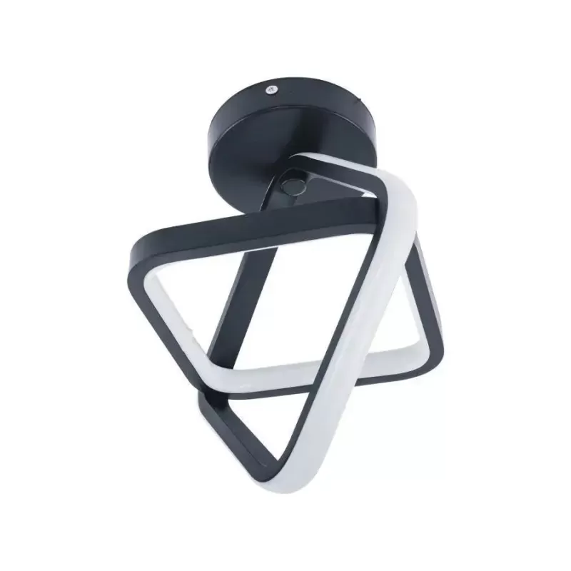 Lustra LED VERTEX CUBUS 13W, lumina Rece/Calda/Neutra, Negru