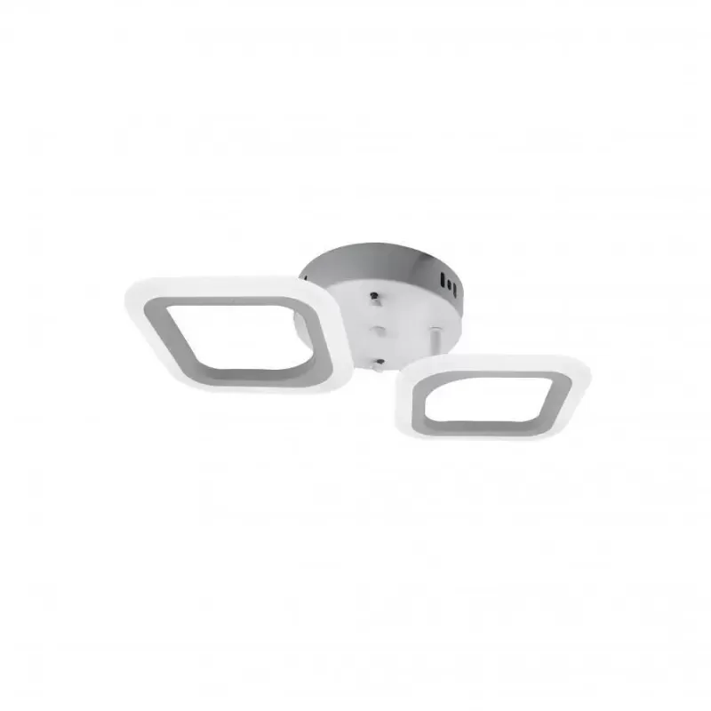 Lustra LED ERIKA 11W, 2 Patrate, lumina Neutra, Alb