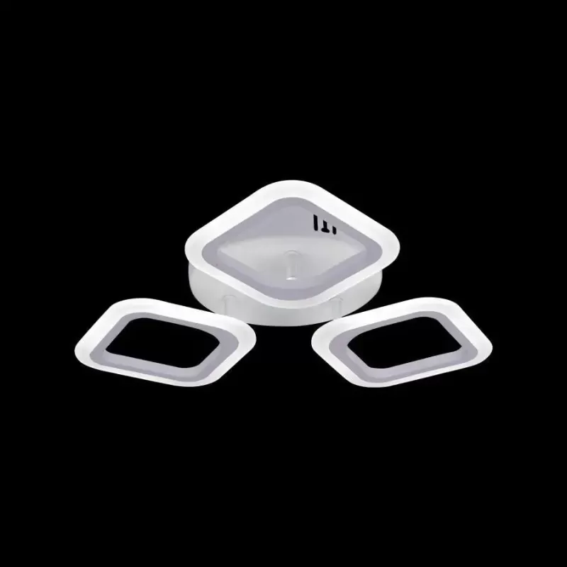 Lustra LED ERIKA 24W, 3 Patrate, lumina Neutra, Alb