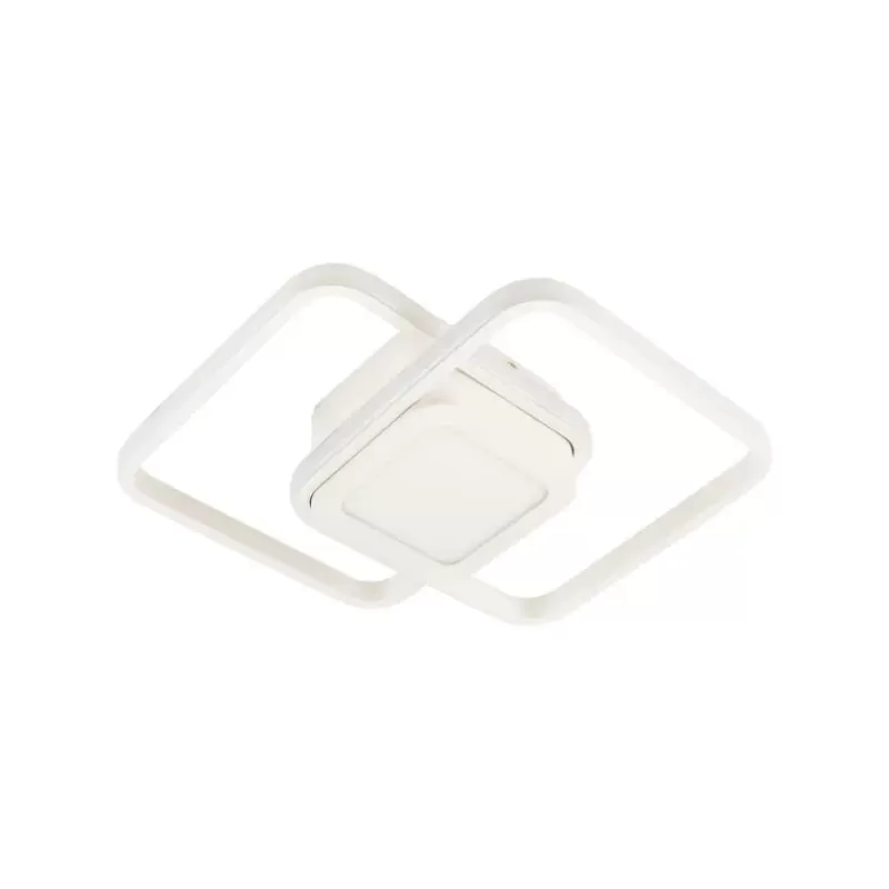 Lustra LED DUOFORM 36W, 3 Patrate, lumina Rece/Calda/Neutra, Alb