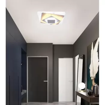 Lustra LED FLORENSIA, 30W, lumina Rece/Calda/Neutra, Alb