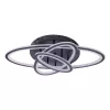 Lustra LED cu telecomanda GENTIANA 75W, 3 Elipse, lumina Rece/Calda/Neutra, Dimabila, Negru