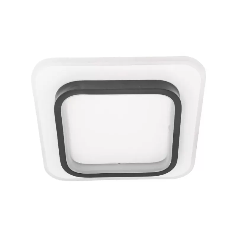 Lustra LED KHAI 20W, lumina Rece/Calda/Neutra , Alb Negru