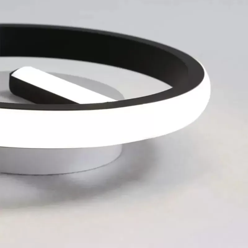 Lustra LED VICTORIA 16W, Rotunda, lumina Rece/Calda/Neutra, Negru Alb