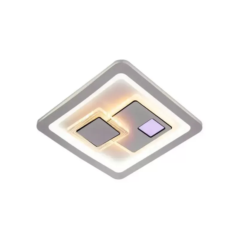 Lustra LED KEREN 24W, Diametru 26cm, Patrata, lumina Rece/Calda/Neutra, Alb