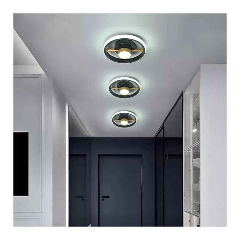 Lustra LED KEIKO 46W, lumina Rece/Calda/Neutra, Negru