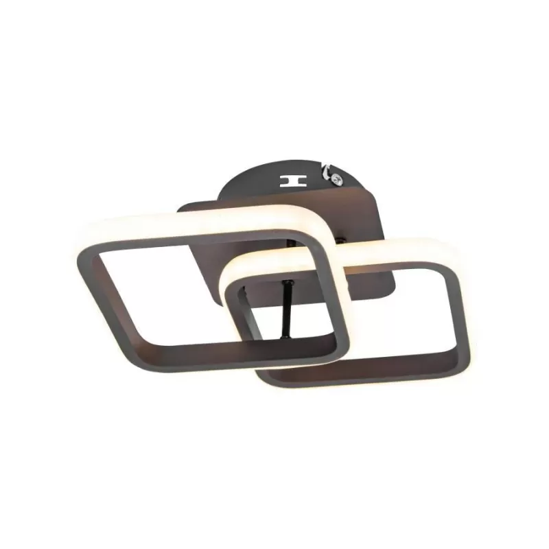 Lustra LED LILIA 24W, 2 Patrate, lumina Rece/Calda/Neutra, Maro