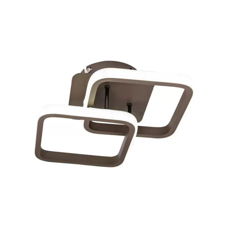 Lustra LED LILIA 24W, 2 Patrate, lumina Rece/Calda/Neutra, Maro