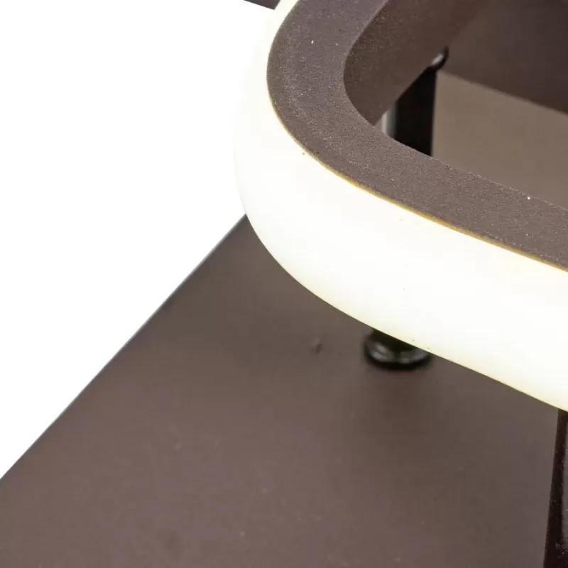 Lustra LED LILIA 24W, 2 Patrate, lumina Rece/Calda/Neutra, Maro