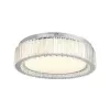 Lustra LED cu telecomanda si cristal MADOX 60W, lumina Rece/Calda/Neutra, Dimabila, Argintiu