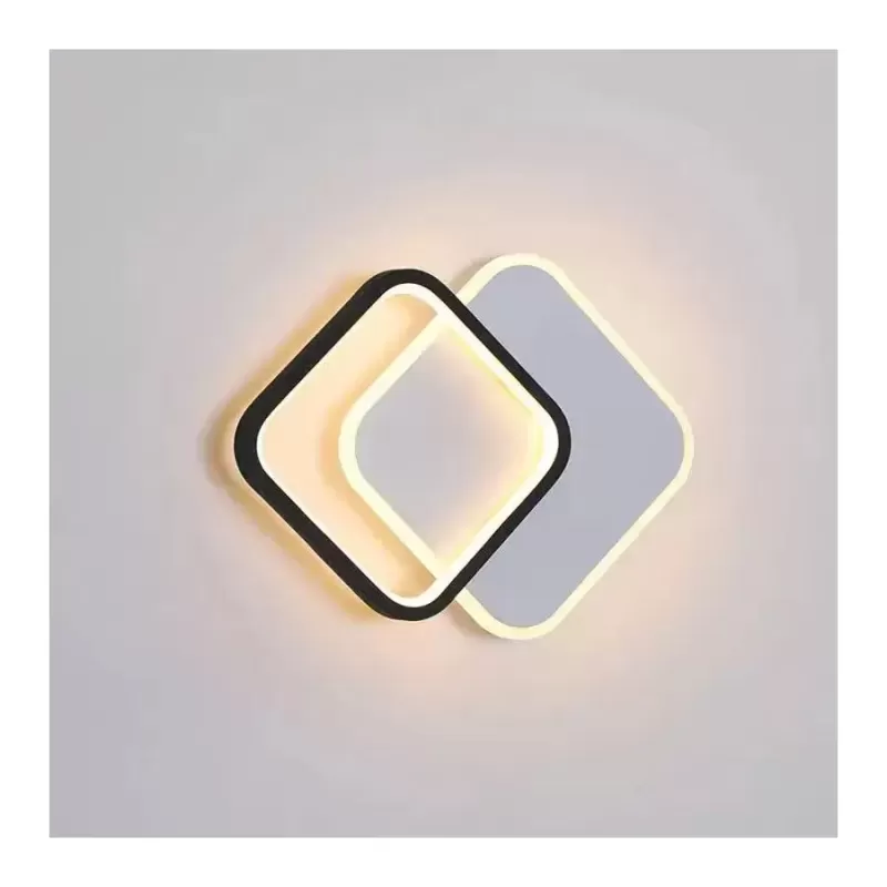 Lustra LED MARCELO 30W, lumina Rece/Calda/Neutra Alb Negru