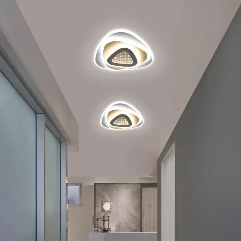 Lustra LED NEXA Triunghi 3D 36W, Alb, Lumina Rece/Calda/Neutra