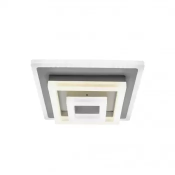 Lustra LED MEDEEA 24W, Diametru 26cm, Patrata, lumina Rece/Calda/Neutra, Alb