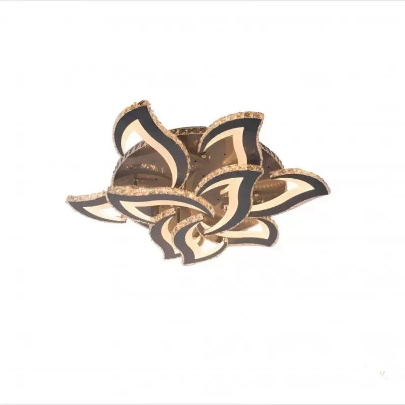 Lustra LED Meibes cu Telecomanda, 300W, Dimabila, Crom