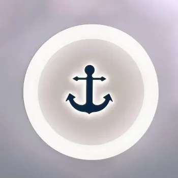 Lustra LED NAVY 68W, Diametru 49cm, lumina Rece/Calda/Neutra, Alb