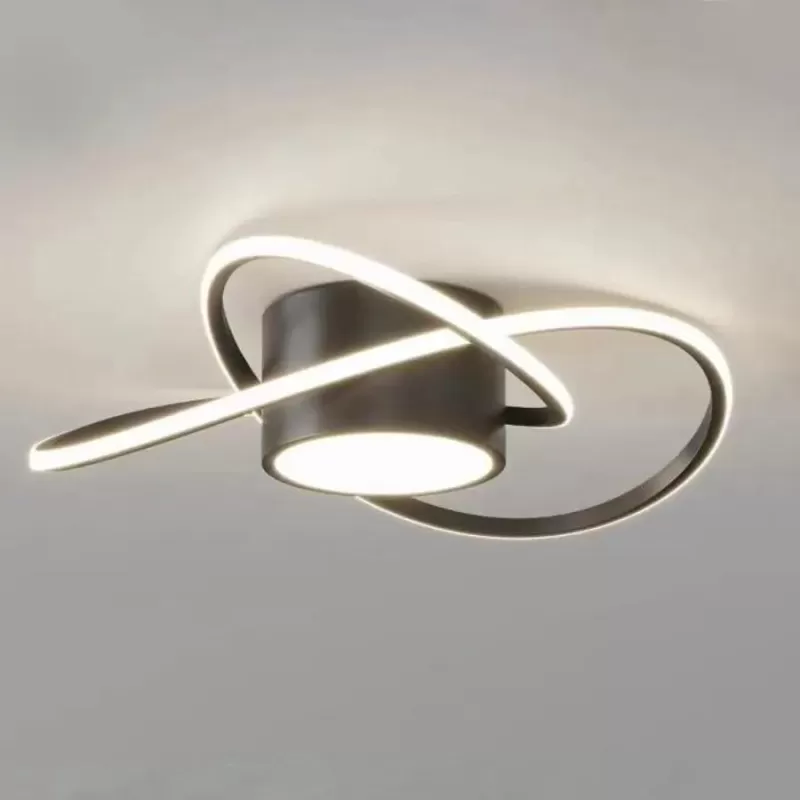 Lustra LED MIMA 30W, lumina Rece/Calda/Neutra, Negru