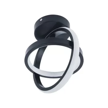 Lustra LED VERTEX GYRO 42W, lumina Rece/Calda/Neutra, Negru