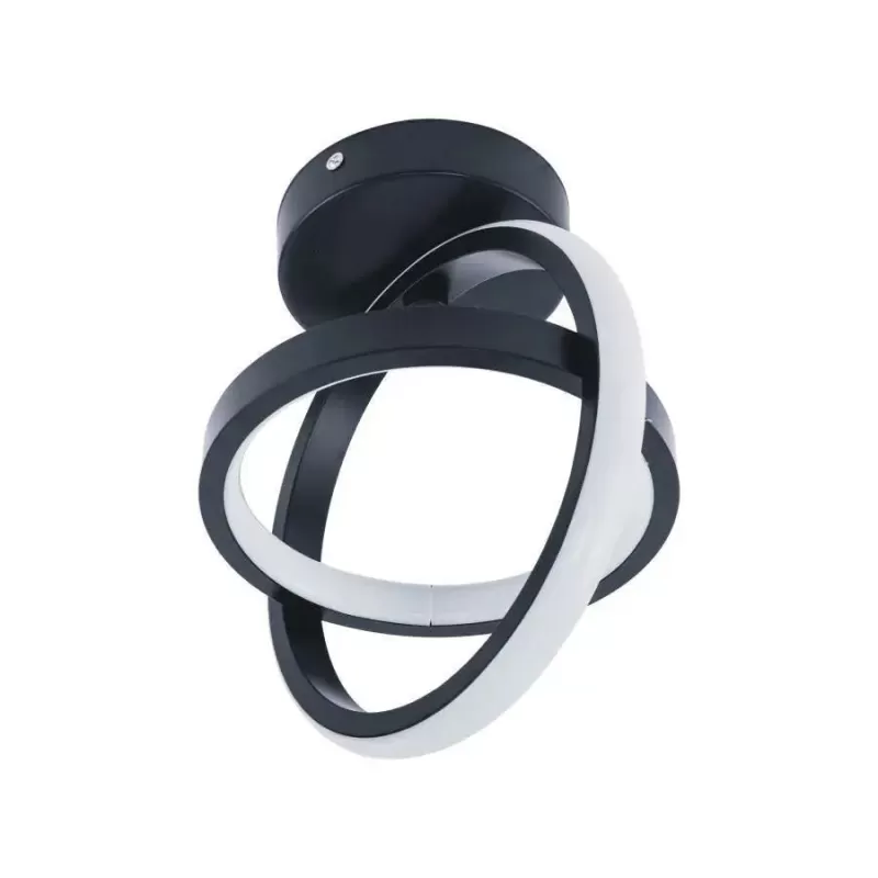 Lustra LED VERTEX GYRO 42W, lumina Rece/Calda/Neutra, Negru