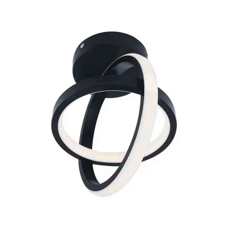 Lustra LED VERTEX GYRO 42W, lumina Rece/Calda/Neutra, Negru