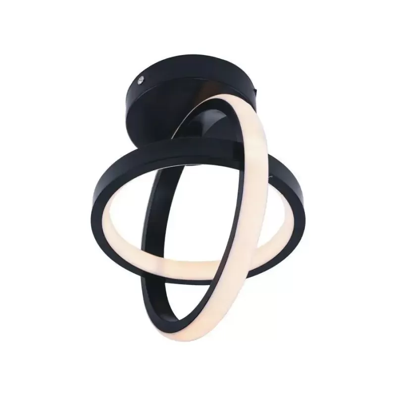 Lustra LED VERTEX GYRO 42W, lumina Rece/Calda/Neutra, Negru