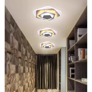 Lustra LED SIENA 50W, Diametru 23cm, lumina Rece/Calda/Neutra, Alb