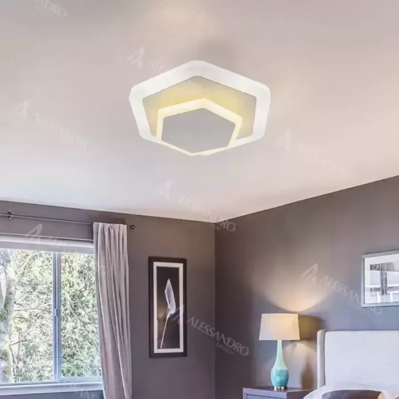 Lustra LED SONIA 36W, lumina Rece/Neutra, Alb