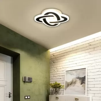 Lustra LED CRINELLA 53W, Diametru 20cm, lumina Rece/Calda/Neutra, Negru