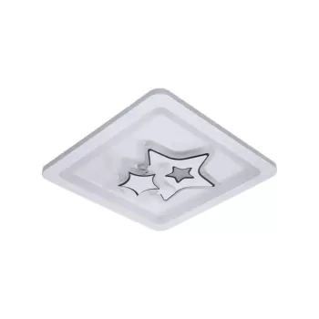 Lustra LED KATHLEEN RGB 15W, lumina Calda/Neutra, Alb