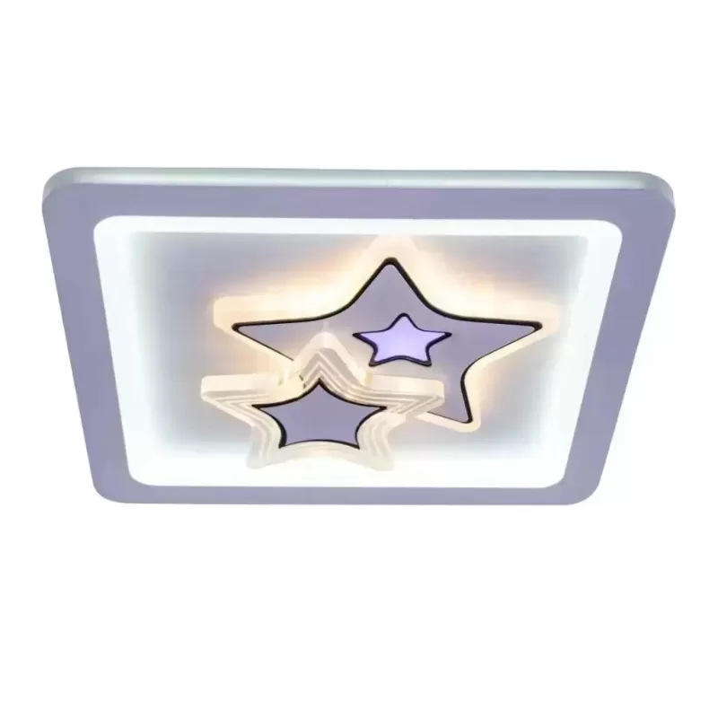 Lustra LED KATHLEEN RGB 15W, lumina Calda/Neutra, Alb