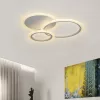 Lustra LED cu telecomanda LUCY 52W, 3 Cercuri, lumina Rece/Calda/Neutra, Dimabila, Alb