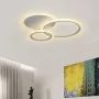 Lustra LED cu telecomanda LUCY 52W, 3 Cercuri, lumina Rece/Calda/Neutra, Dimabila, Alb
