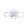 Lustra LED cu telecomanda ALANI 168W, 6 Cercuri, lumina Rece/Calda/Neutra, Dimabila, Alb