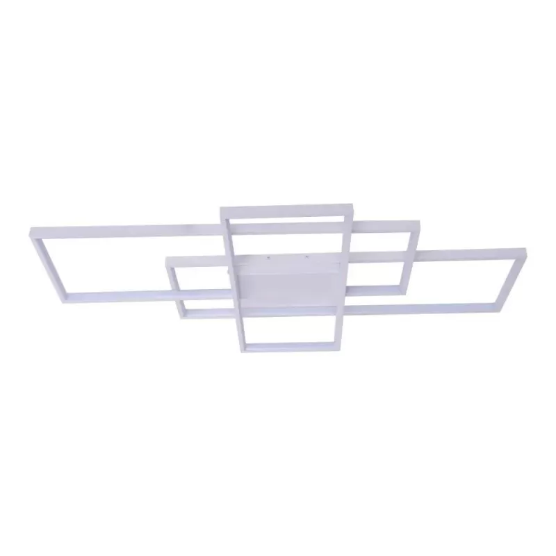 Lustra LED cu telecomanda LANDEN 184W, 3 Elemente, lumina Rece/Calda/Neutra, Dimabila, Alb