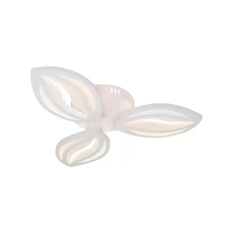 Lustra LED cu telecomanda ORCHID 39W, 3 Petale, lumina Rece/Calda/Neutra, Dimabila, Alb
