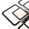 Lustra LED cu telecomanda SUSAN 77W, 4 Patrate, lumina Rece/Calda/Neutra, Dimabila, Negru