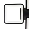 Lustra LED cu telecomanda ELLA 85W, 4 Patrate, lumina Rece/Calda/Neutra, Dimabila, Negru