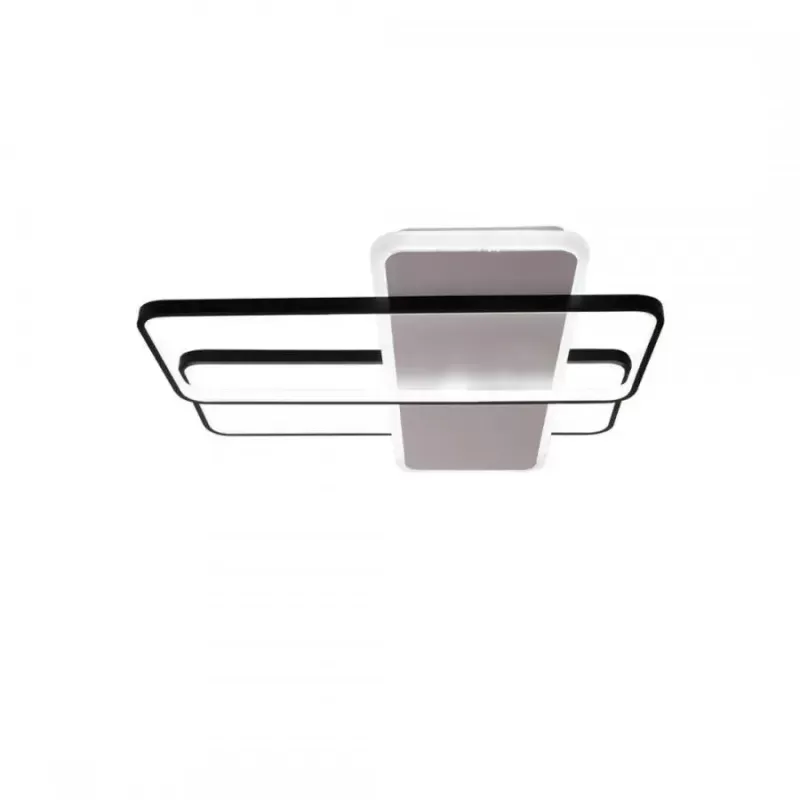 Lustra LED cu telecomanda ARIANNA 75W, 3 Elemente, lumina Rece/Calda/Neutra, Dimabila, Negru