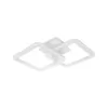 Lustra LED cu telecomanda ZOE 39W, 2 Patrate, lumina Rece/Calda/Neutra, Dimabila, Alb
